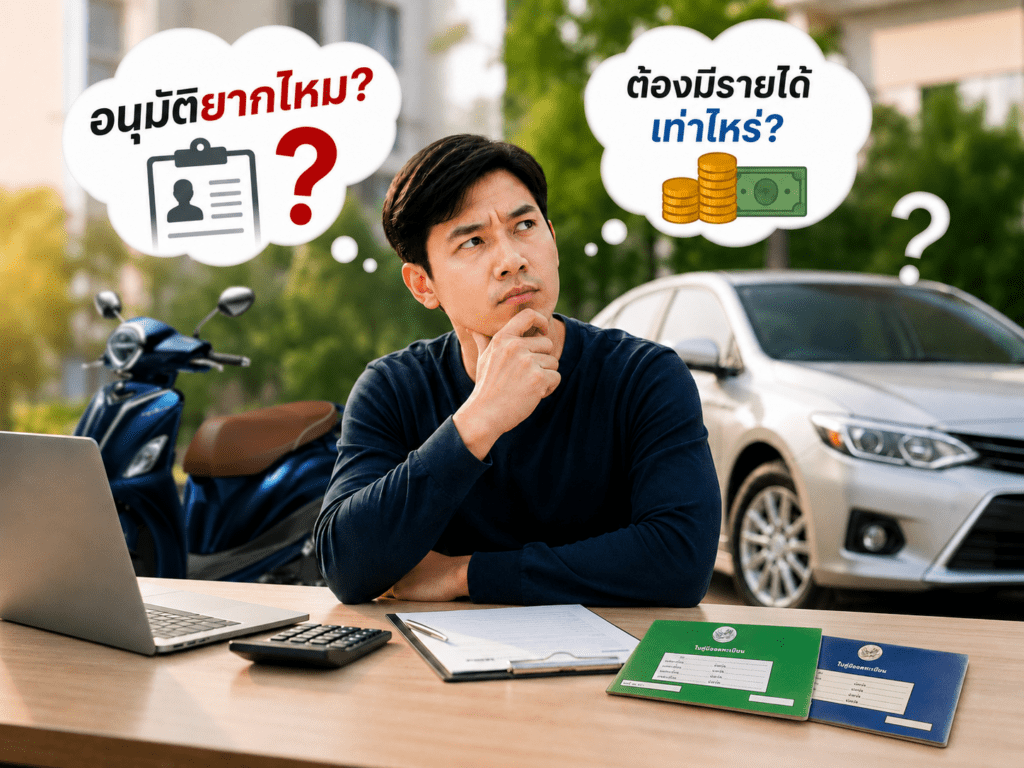 สินเชื่อจำนำทะเบียนรถ-อนุมัติยากไหม-ต้องมีรายได้เท่าไหร่จึงกู้ผ่าน