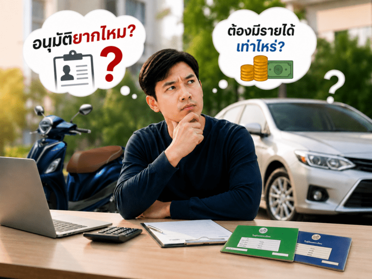 สินเชื่อจำนำทะเบียนรถ-อนุมัติยากไหม-ต้องมีรายได้เท่าไหร่จึงกู้ผ่าน