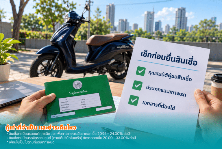 จำนำทะเบียนรถมอเตอร์ไซค์-มีเงื่อนไขอะไรบ้าง-เช็กก่อนยื่นสินเชื่อ